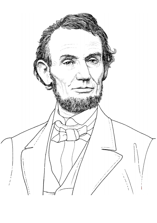 Dibujos de Presidente Abraham Lincoln para colorear