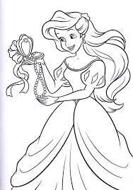 Princesa Ariel para colorir