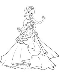 Princesa Bailarina para colorir
