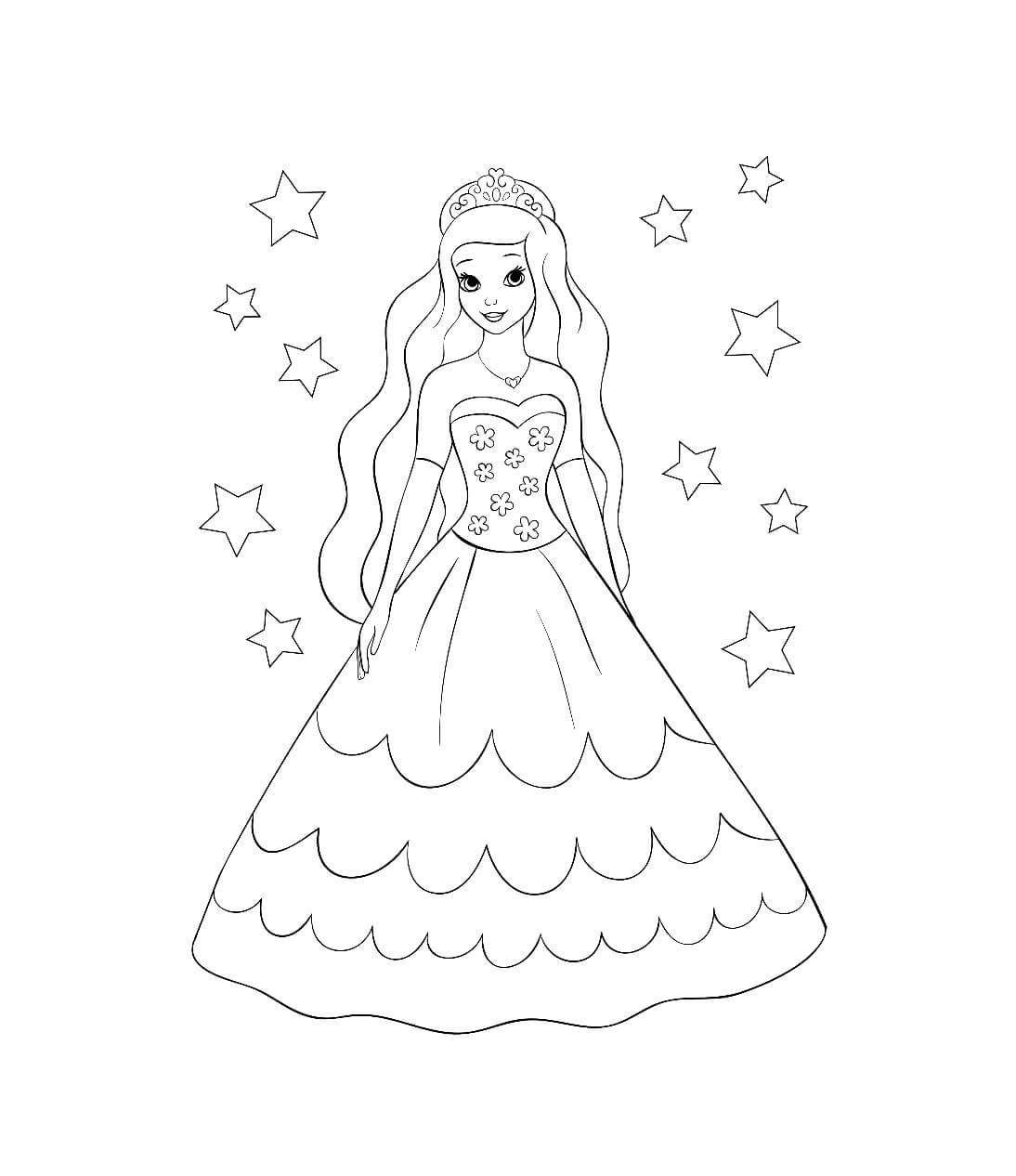 Princesa Estrella para colorir