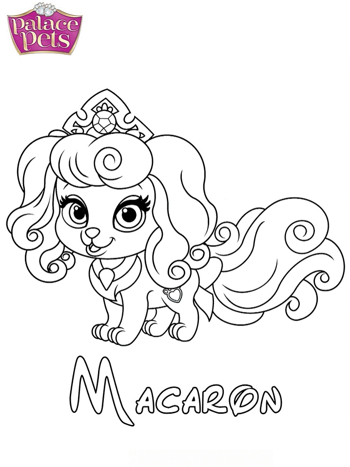 Dibujos de Princesa Macaron para colorear