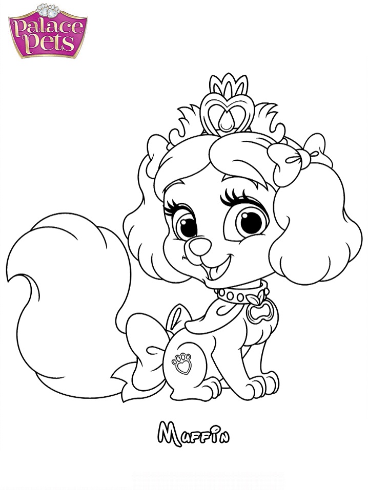 Princesa Muffin para colorir