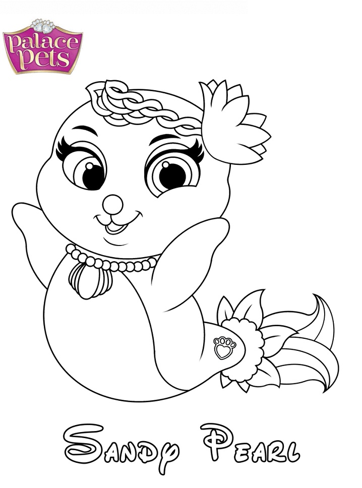 Princesa Perla de Arena para colorir