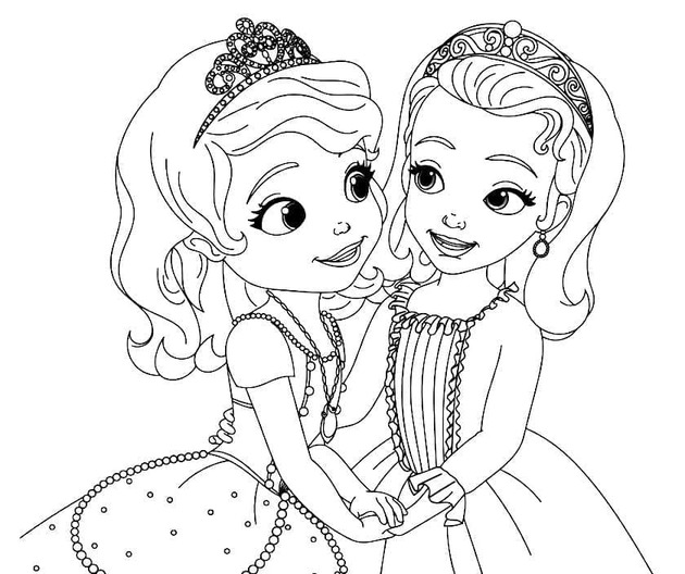 Dibujos de Princesita Sofía hermoso para colorear