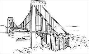 Puente de Madera para colorir
