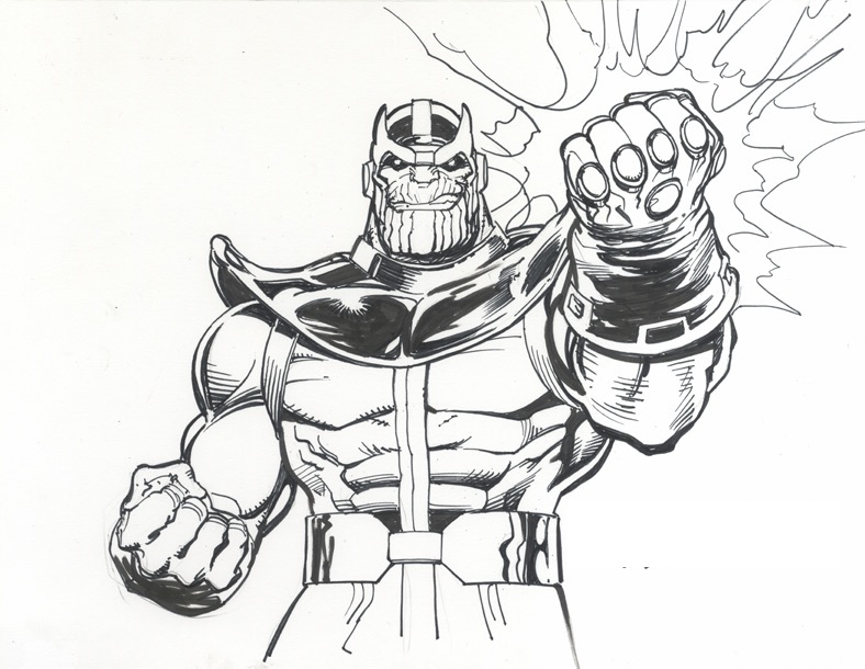 Dibujos de Puño De Poder De Thanos para colorear