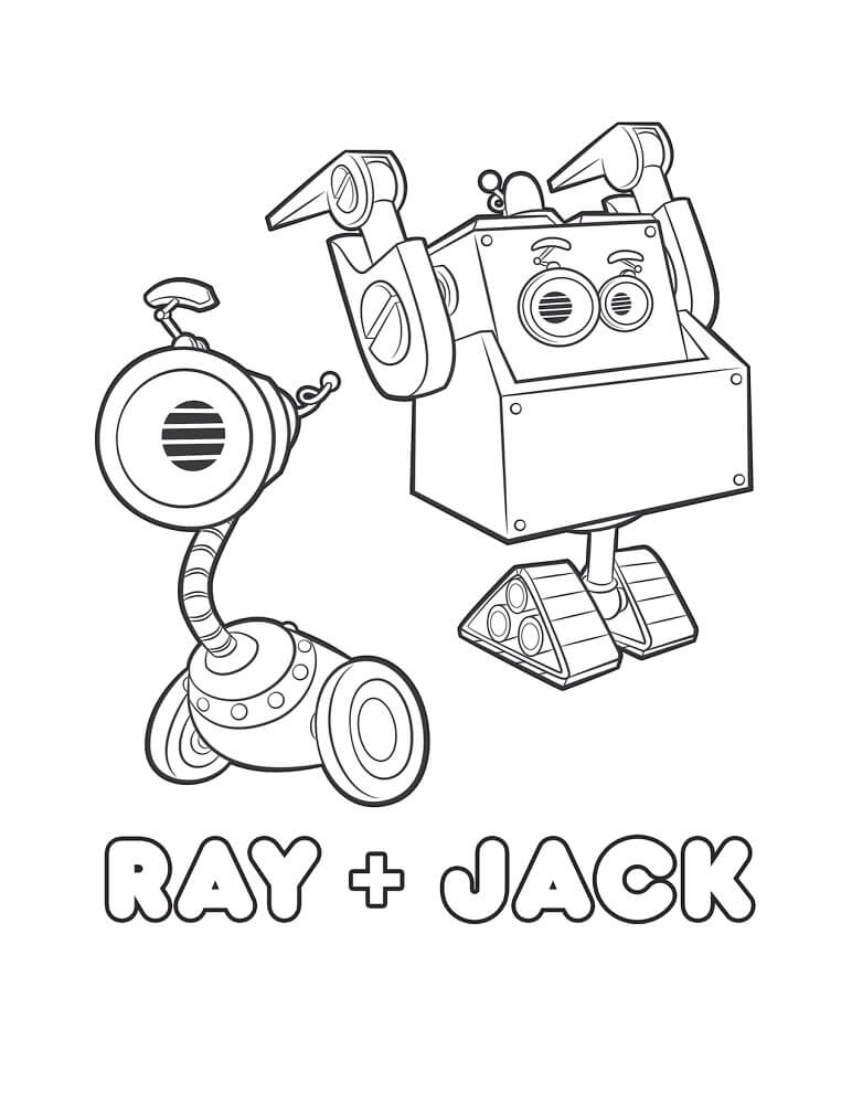 Dibujos de Ray Y Jack para colorear