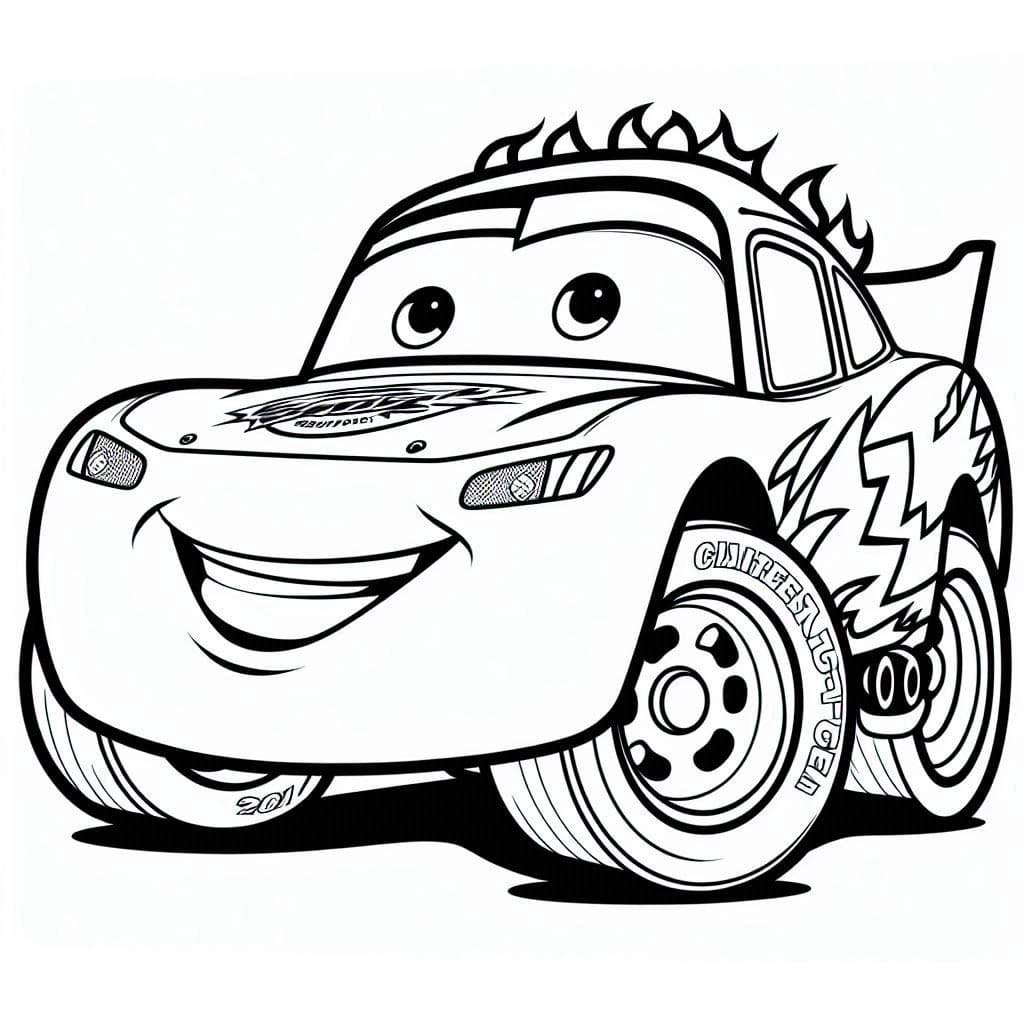 Rayo Mcqueen 5 para colorir