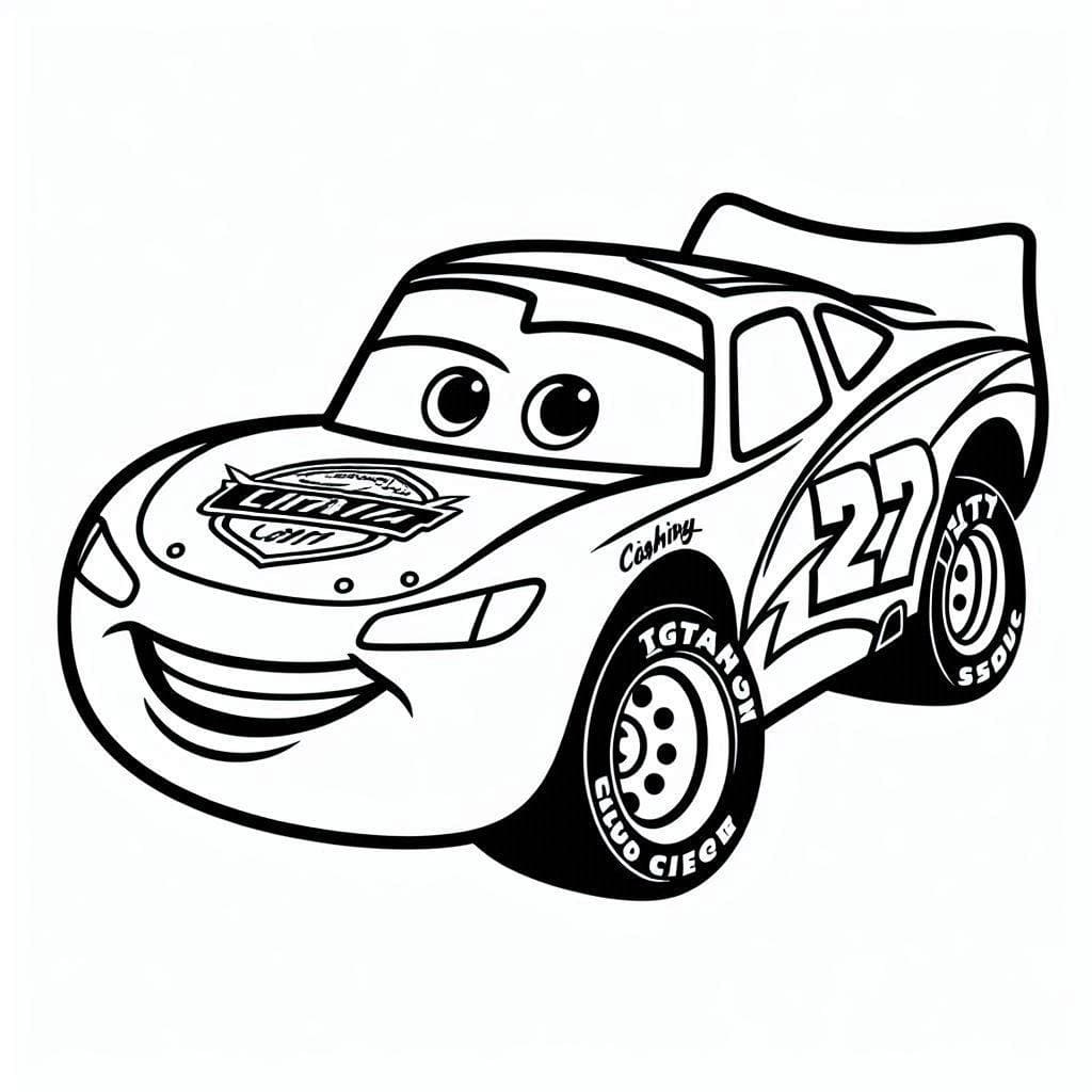 Rayo Mcqueen 7 para colorir