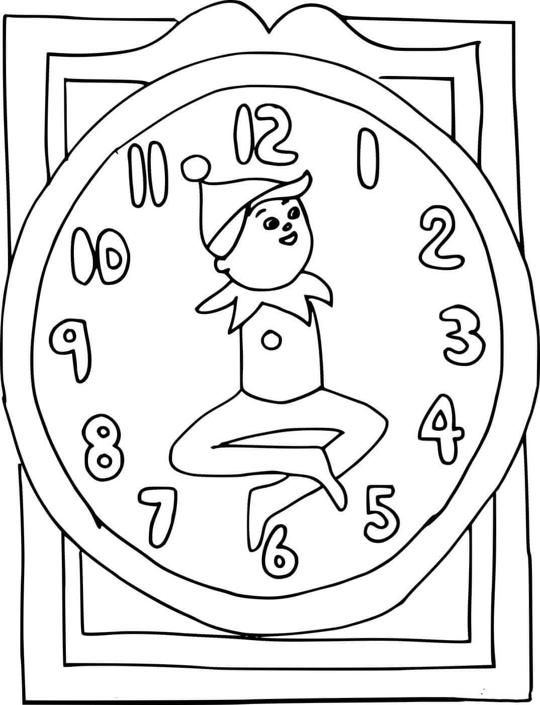 Dibujos de Reloj de Hadas para colorear