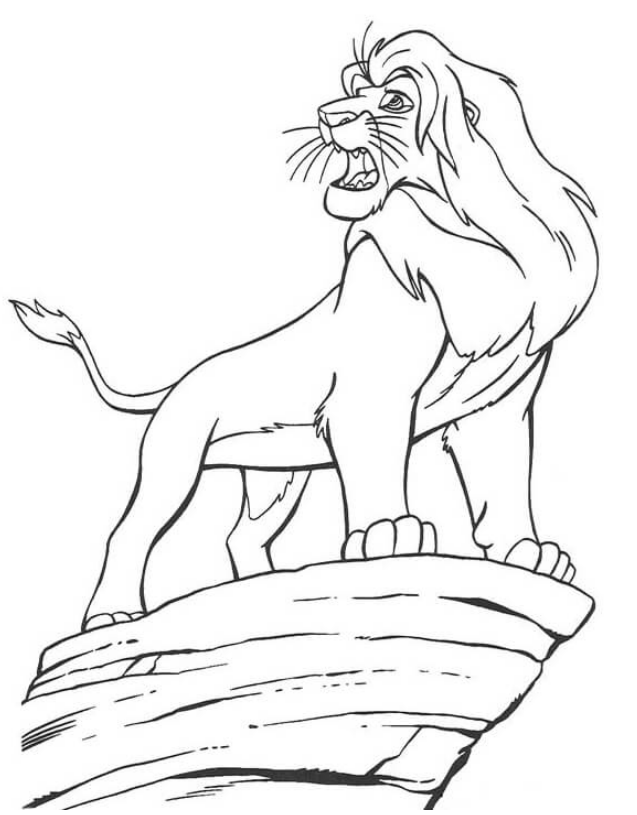 Rey León Mufasa para colorir