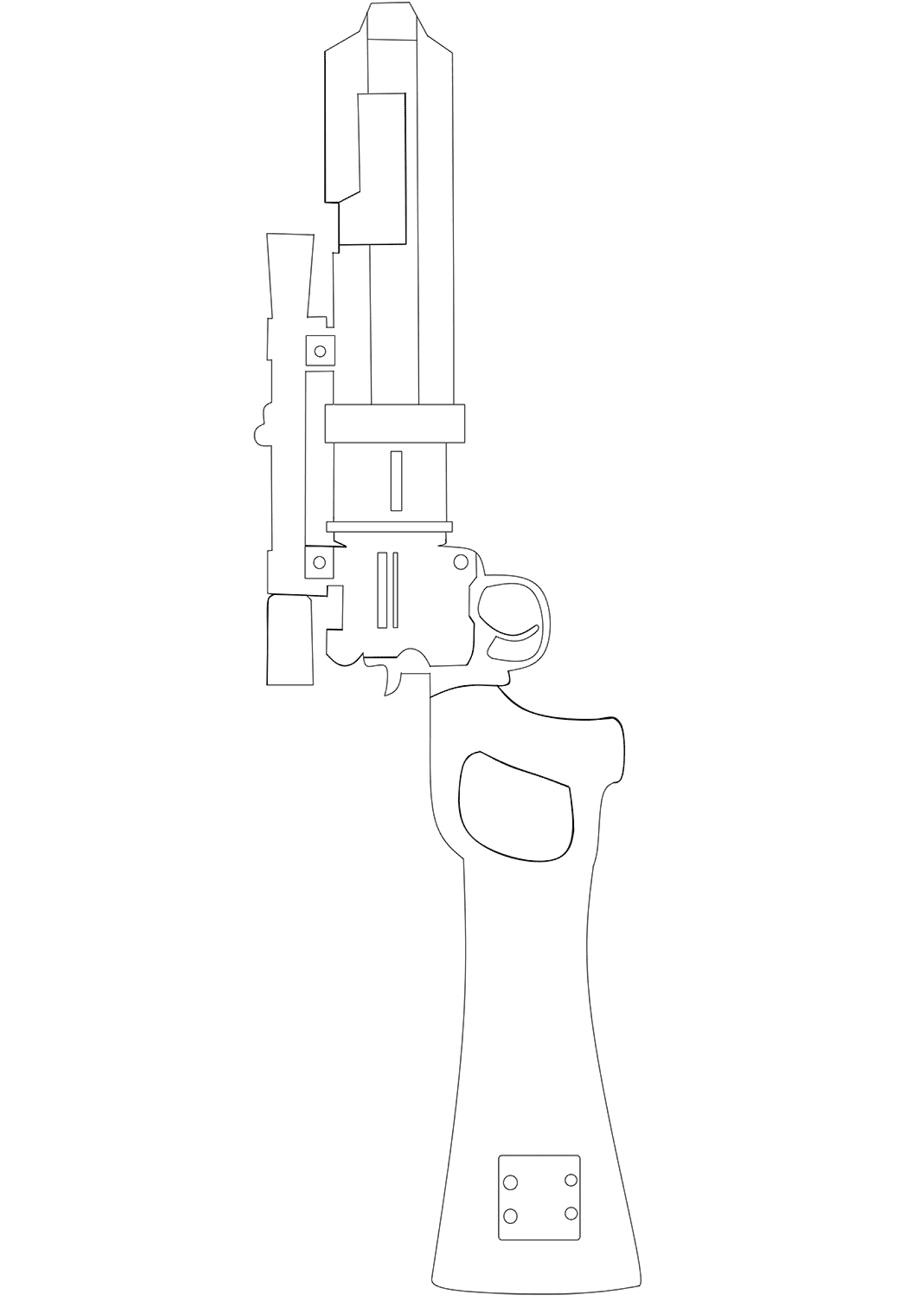 Rifle De Carabina EE 3 para colorir