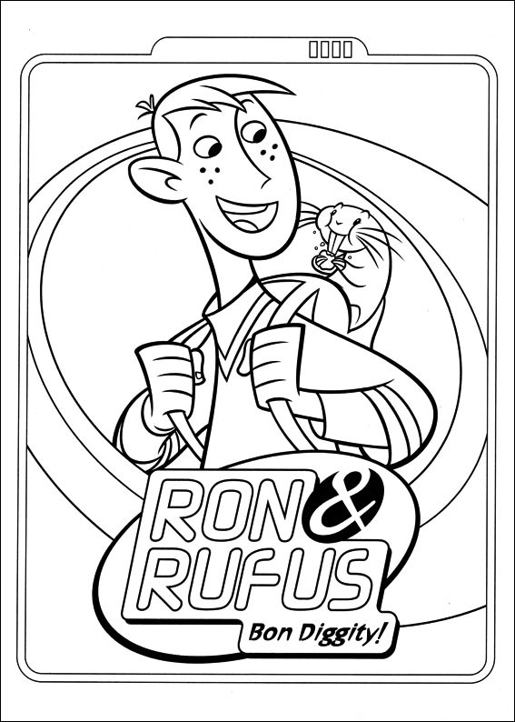 Dibujos de Ron y Hongos para colorear