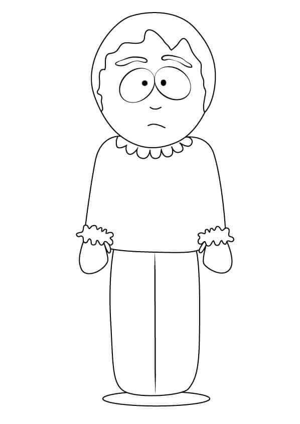 Sharon Marsh De South Park para colorir