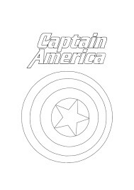 Símbolo del Capitán América para colorir