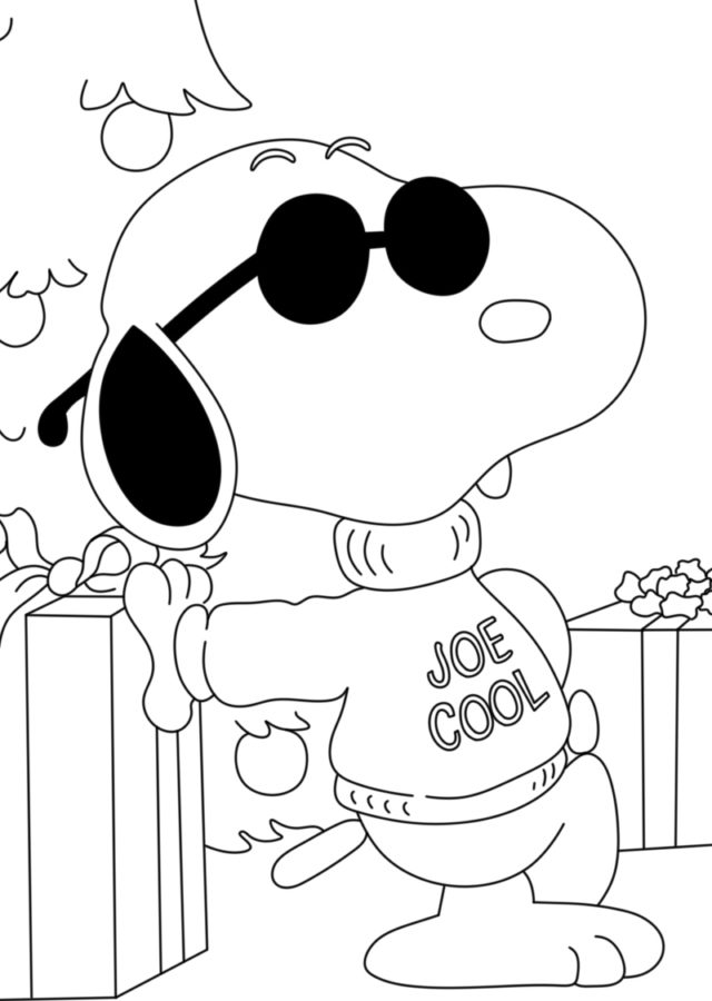 Snoopy Genial para colorir