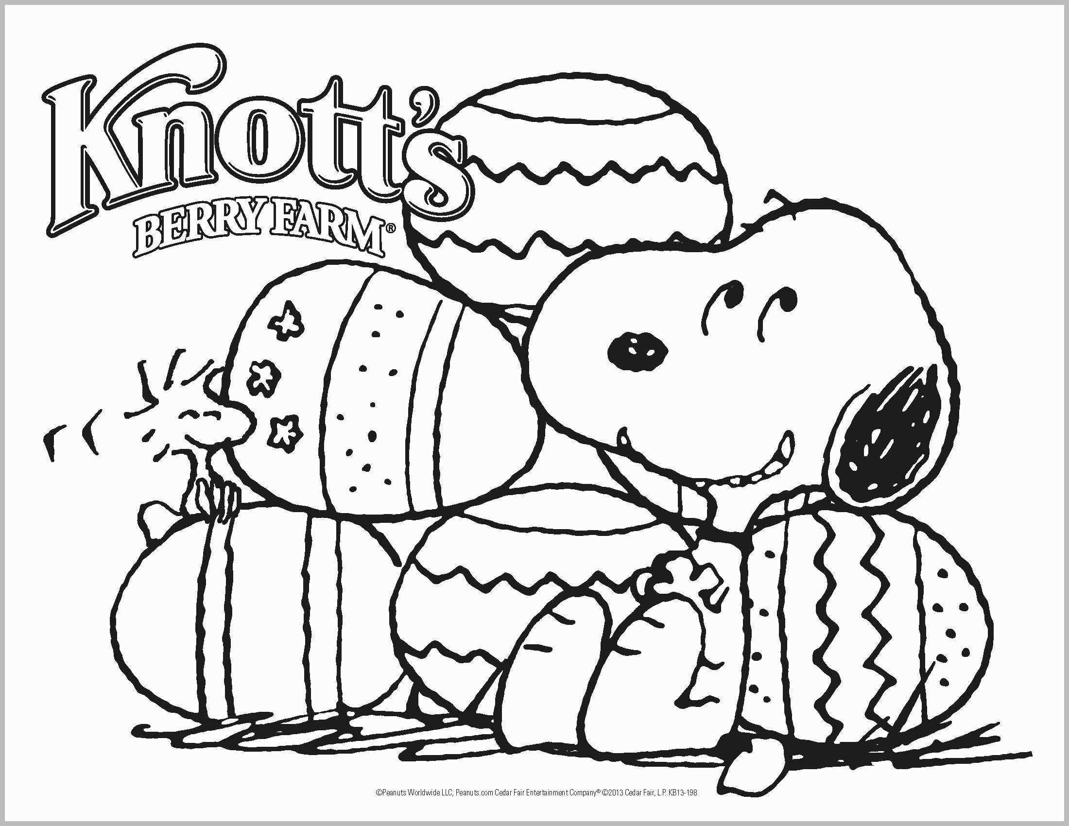 Dibujos de Snoopy Y Huevos De Pascua para colorear