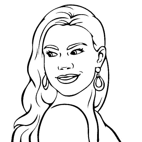 Dibujos de Sofia Vergara para colorear