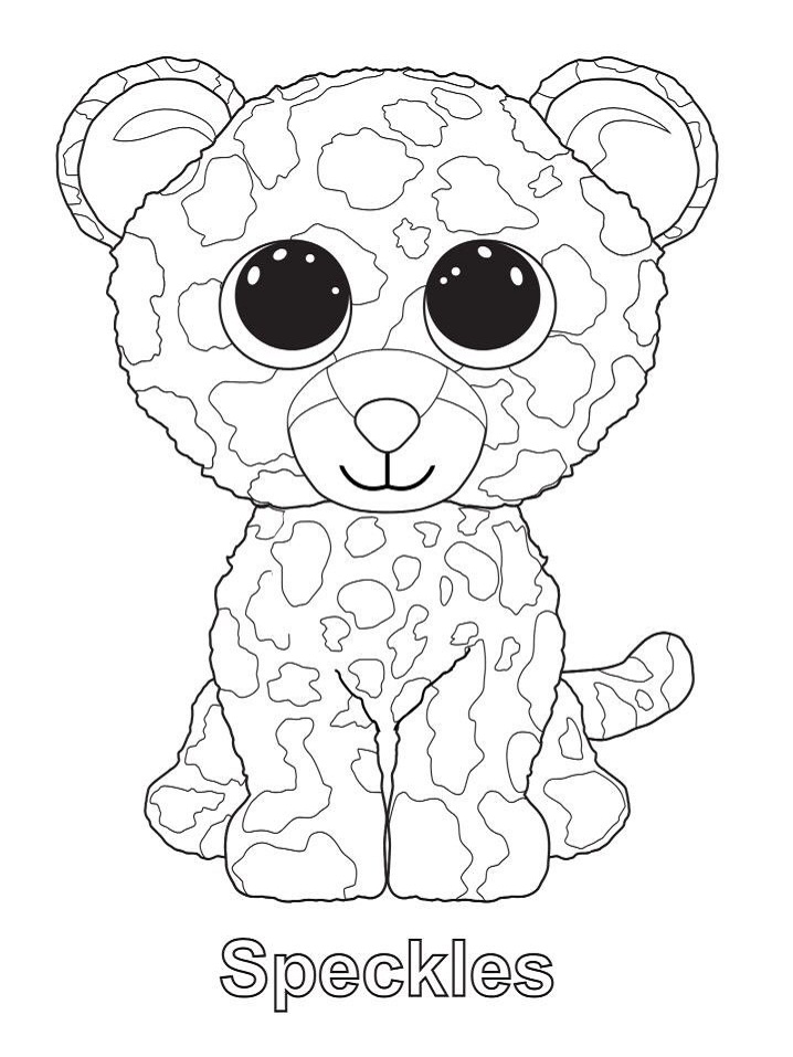Speckles Beanie Boo para colorir