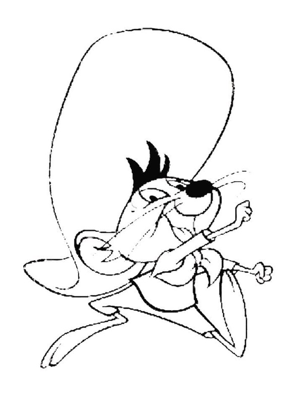 Dibujos de Speedy Gonzales Gratis Imprimible para niños para colorear