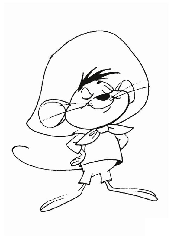 Dibujos de Speedy Gonzales gratis para colorear
