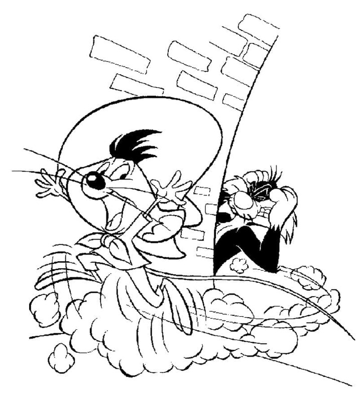 Dibujos de Speedy Gonzales Gratis para niños para colorear