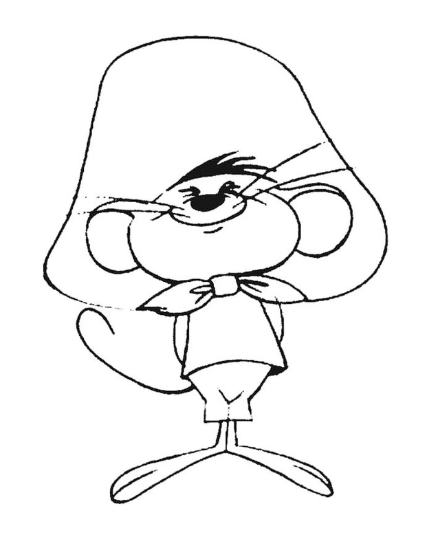 Dibujos de Speedy Gonzales imprimible gratis para colorear