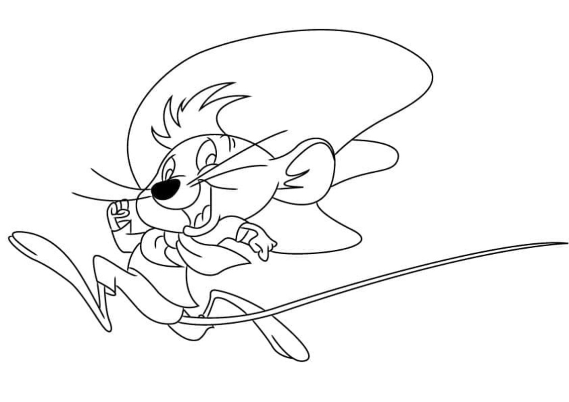 Dibujos de Speedy Gonzales para niños para colorear