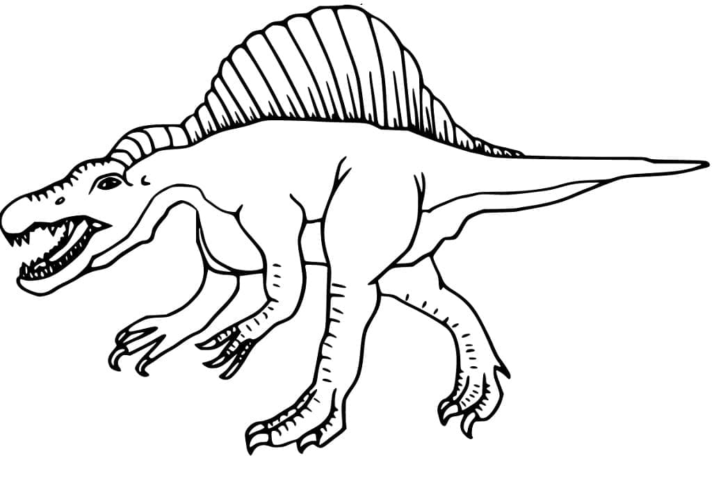 Spinosaurus para niños para colorir