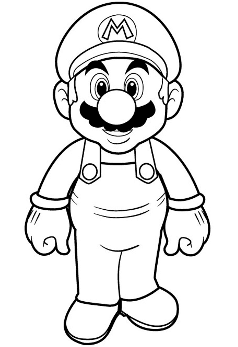Súper Mario para colorir