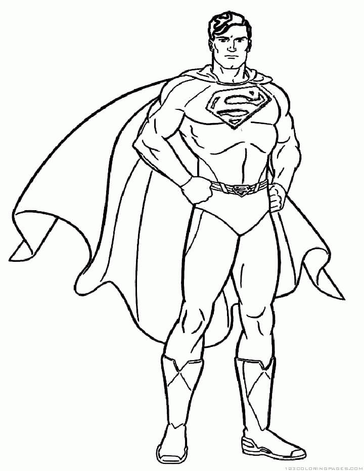 Dibujos de Superman Asombroso para colorear