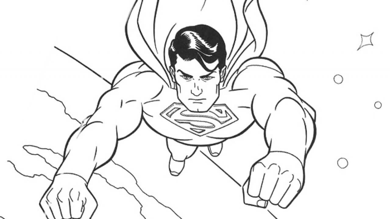 Dibujos de Superman Básico para colorear
