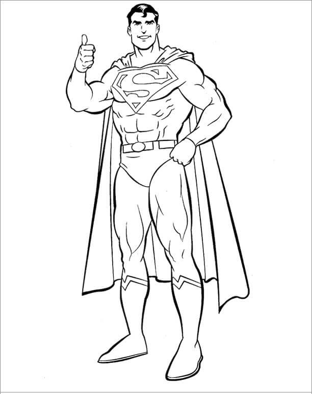 Superman Divertido para colorir