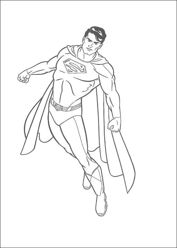 Superman Imprimible para colorir
