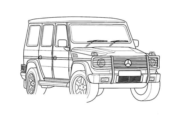 SUV Mercedes-Benz Clase G para colorir