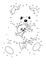 Dibujos de Teddy Dot To Dots para colorear