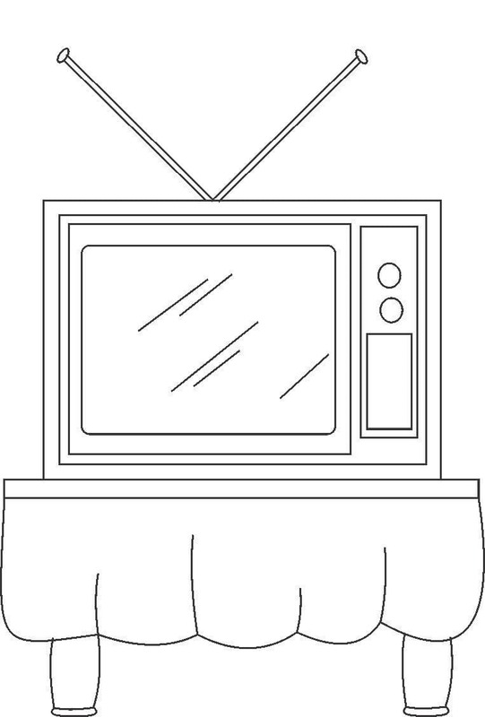 Dibujos de Televisión básico para colorear