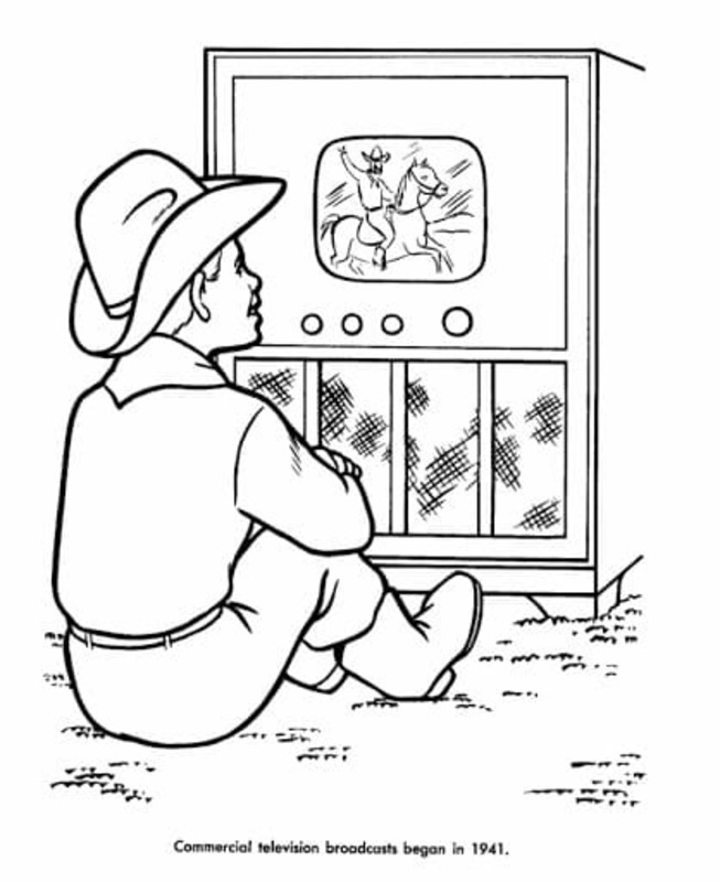 Dibujos de Televisión Sencillo para colorear