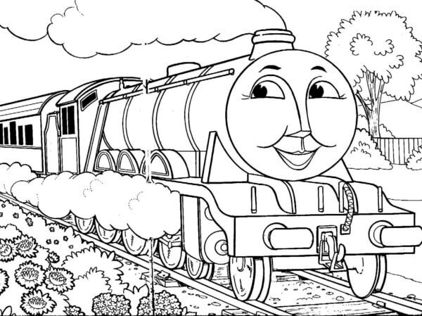 Dibujos de Thomas el Motor Del Tanque y Amigos para colorear