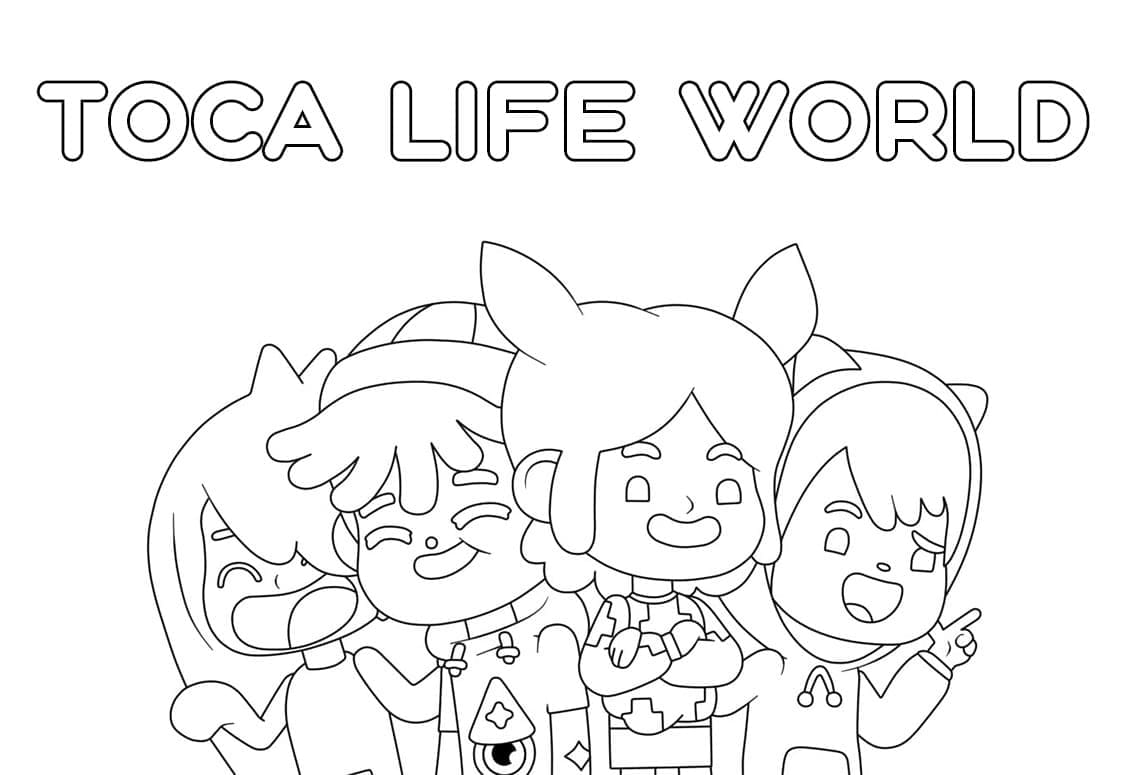 Dibujos de Toca Life World para imprimir gratis para colorear