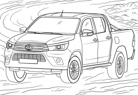 Dibujos de Toyota Hilux para colorear