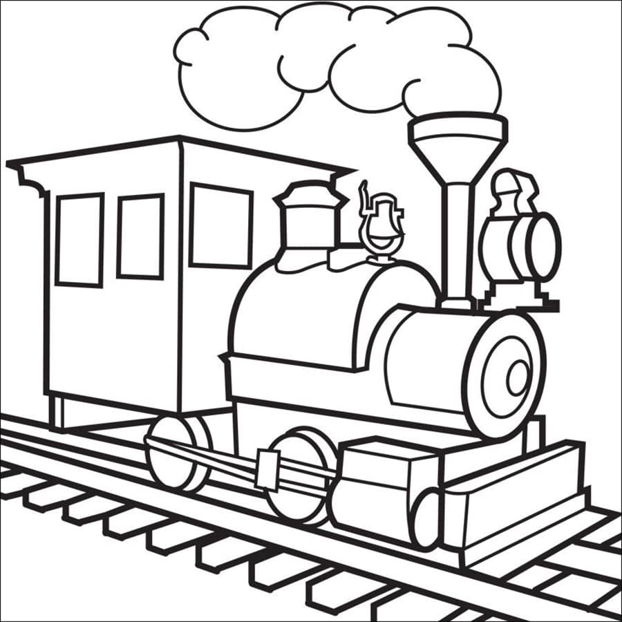 Dibujos de Tren Viejo para colorear