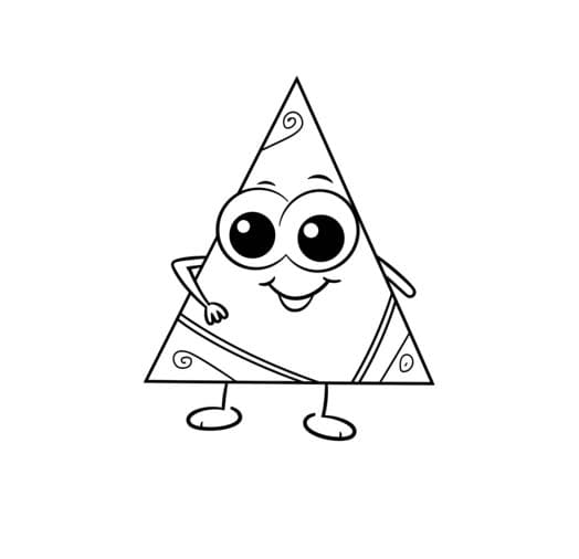 Dibujos de Triangulo para imprimir gratis para colorear