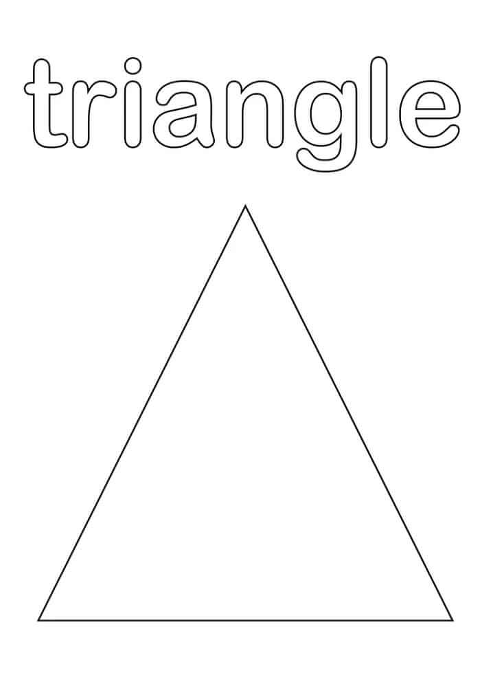 Dibujos de Triángulo para colorear