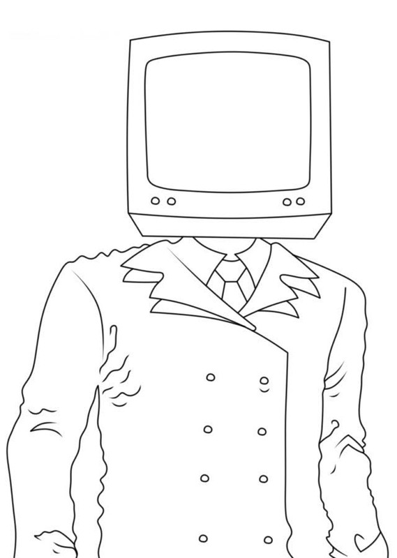 Dibujos de TV Man Básico en niños para colorear