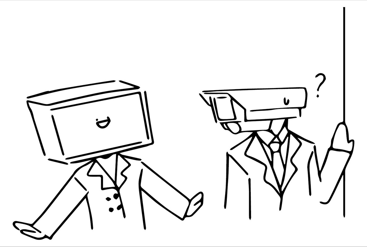 Dibujos de TV Man imprimible para colorear