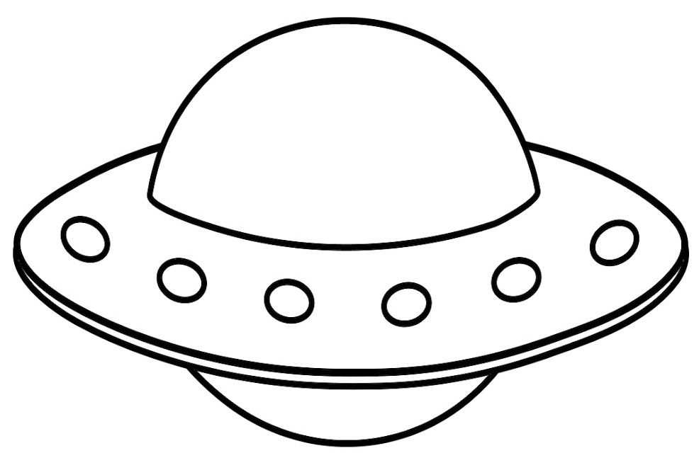 UFO para colorir