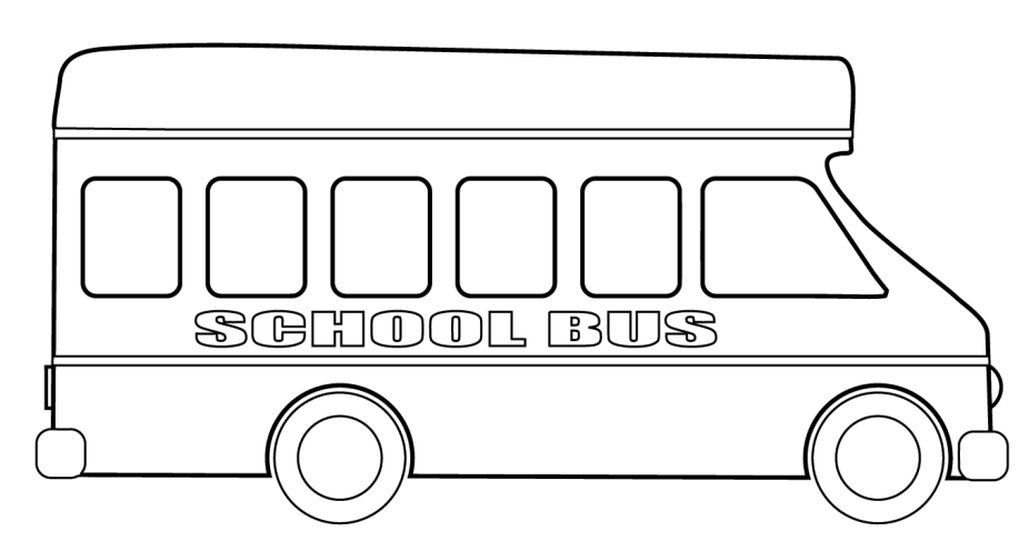 Un Autobús Escolar para colorir