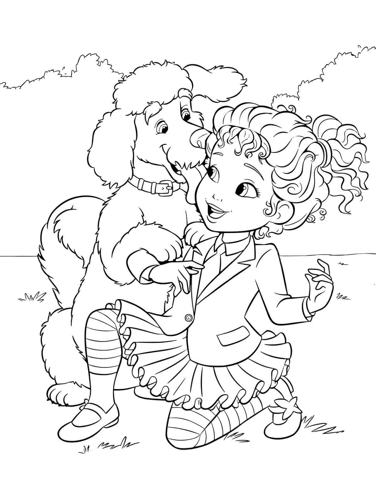 Dibujos de Un Perro Y Una Nancy De Lujo para colorear