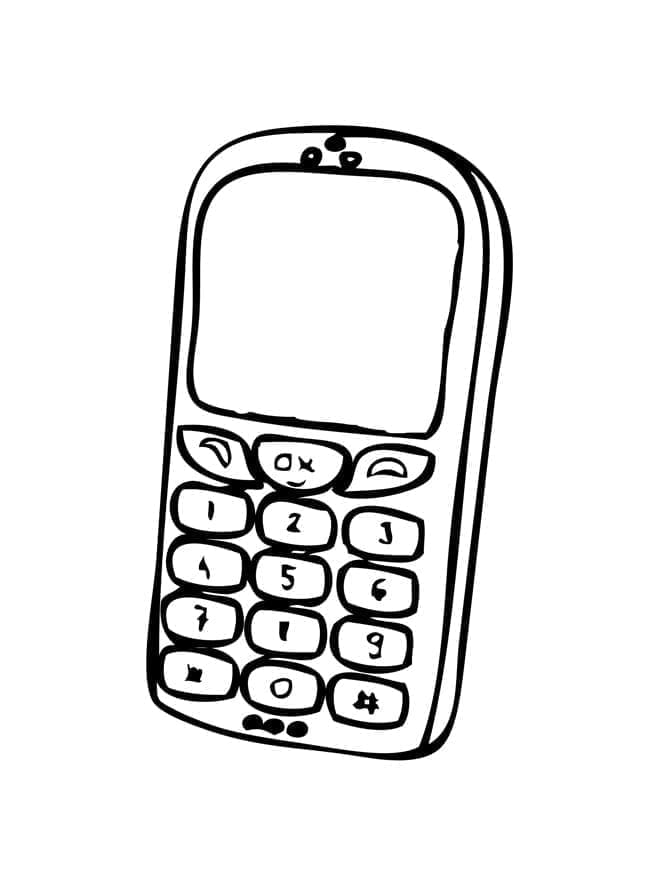 Un Telefono móvil para colorir